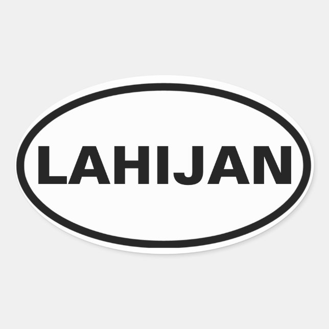 VIUR Lahijan Ovaler Aufkleber (Vorderseite)