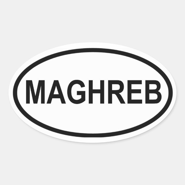 VIUR Maghreb Ovaler Aufkleber (Vorderseite)