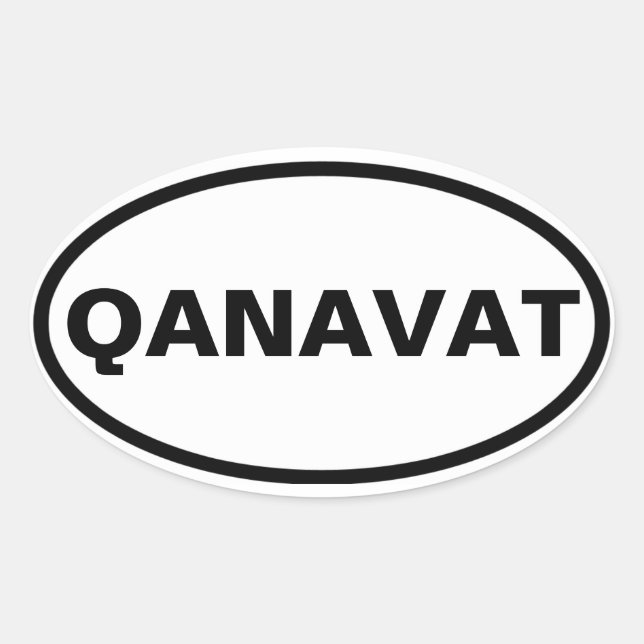 VIUR Qanavat Ovaler Aufkleber (Vorderseite)