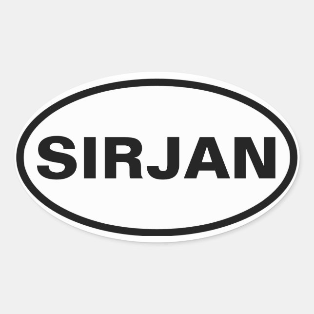 VIUR Sirjan Ovaler Aufkleber (Vorderseite)