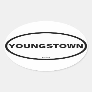 VIUR Youngstown Ohio Ovaler Aufkleber