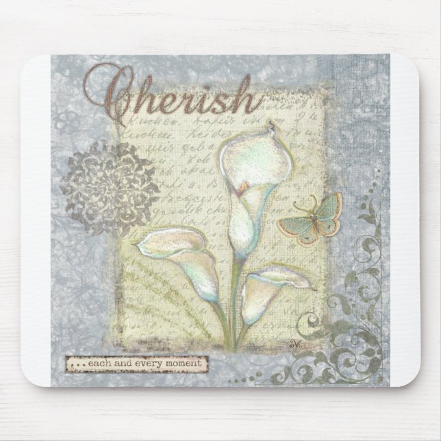 VIV21 Wort 2 Cherish.tif Mousepad (Vorne)