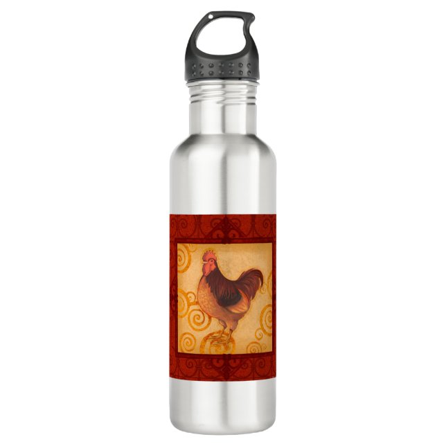 VIV55 Hahn 3.tif Edelstahlflasche (Vorderseite)