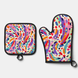Viva Colors! Ofenhandschuh & Topflappen-Set