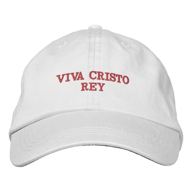 Viva Cristo Rey Bestickte Baseballkappe (Vorderseite)