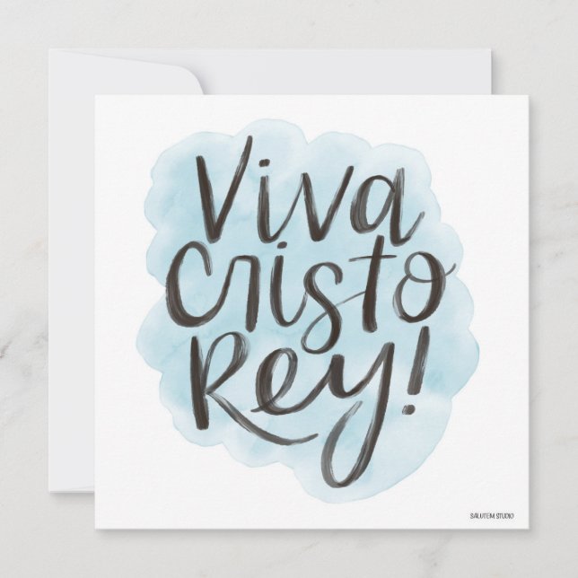 Viva Cristo Rey! Grußkarte Einladung (Vorderseite)