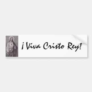 Viva Cristo Rey heiliges Herz von Jesus Autoaufkleber