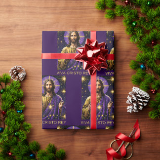 Viva Cristo Rey Katholik Jesus Christus der König Geschenkpapier