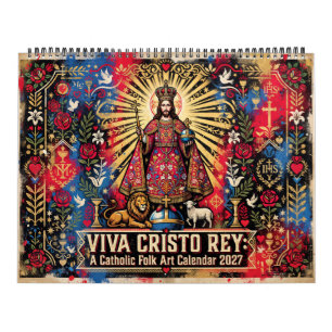 Viva Cristo Rey Katholische Volkskunst 2027 Kalender