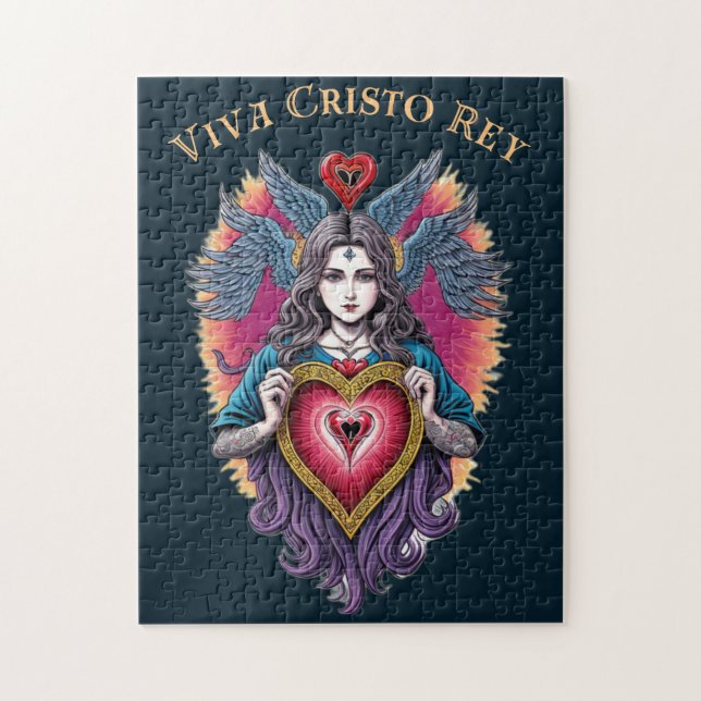 Viva Cristo Rey Sacred Heart Römisch-katholisch (Vertikal)