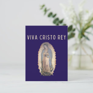 Viva Cristo Rey Unsere Liebe Frau von Guadalupe Ka Postkarte