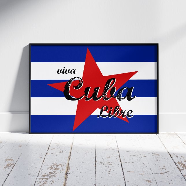 Viva Cuba Libre, Havanna, Fidel Castro, Che Guevar Leinwanddruck (Von Creator hochgeladen)