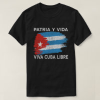 Viva Cuba Libre Patria Y Vida Cuba Flag