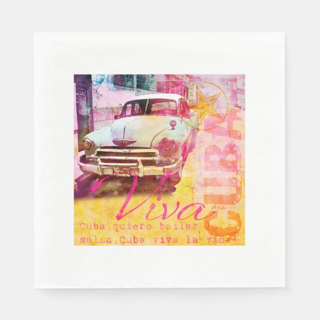 Viva Cuba Serviette (Vorderseite)