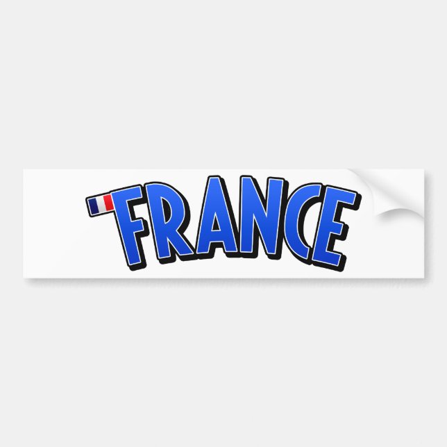 Viva Frankreich! Autoaufkleber (Vorne)