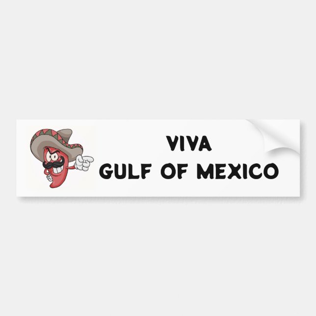 Viva Golf von Mexiko Anti-Trump-Autoaufkleber Autoaufkleber (Vorne)