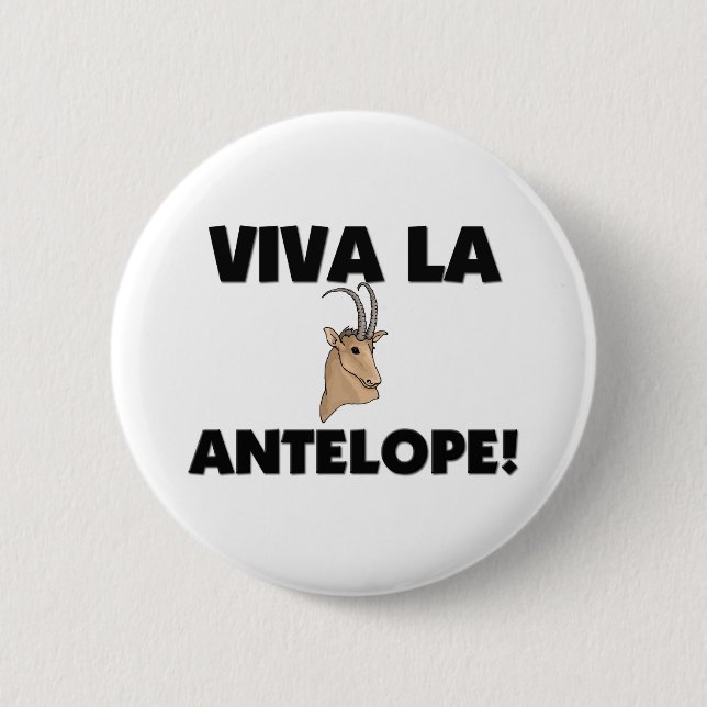 Viva La-Antilope Button (Vorderseite)