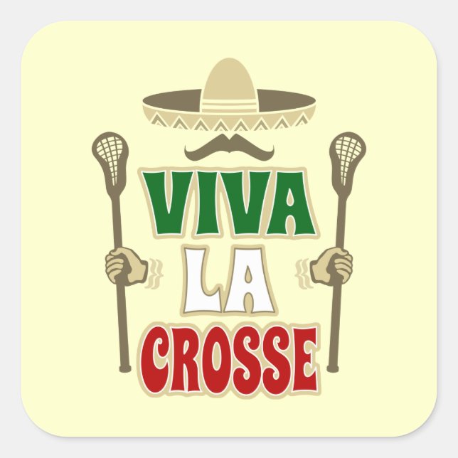 VIVA LA CROSSE QUADRATISCHER AUFKLEBER (Vorderseite)