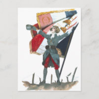 Viva la France Feminist Militär Uniform und Flagge
