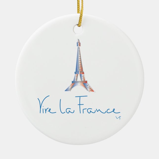 Viva La France French Keramikornament (Vorne)