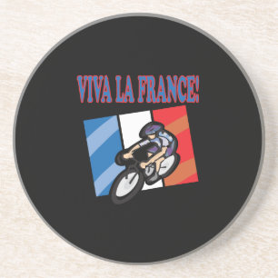 Viva La Frankreich Getränkeuntersetzer