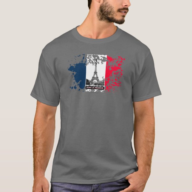 VIVA LA FRANKREICH T-Shirt (Vorderseite)
