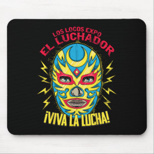 Viva La Lucha Mexico Black Women Cinco De Mayo Mex Mousepad