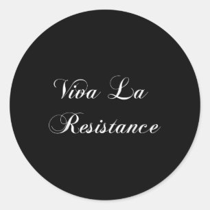 Viva La Resistance Französischer Widerstand gegen Runder Aufkleber