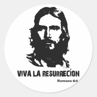 Viva La Resurrecion Runder Aufkleber