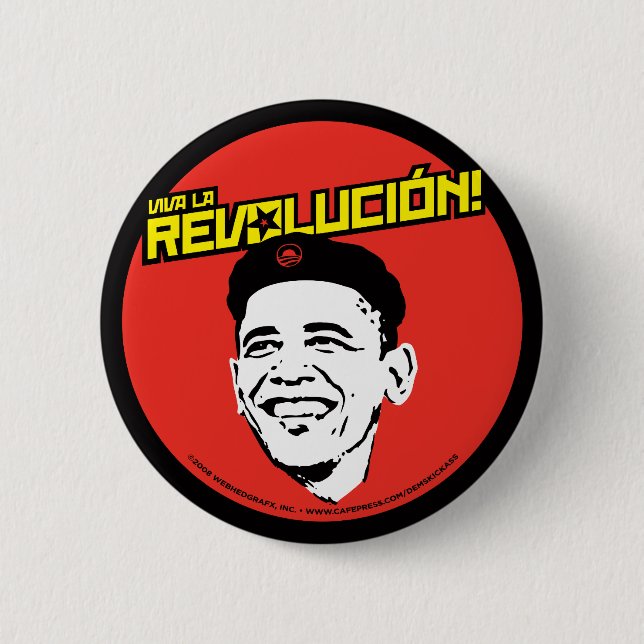 Viva La Revolucion! Runder Knopf Button (Vorderseite)