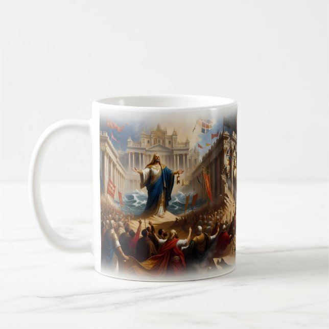 Viva La Vida — Ruhm zerfällt zu Staub Epischer Bec Kaffeetasse (Links)