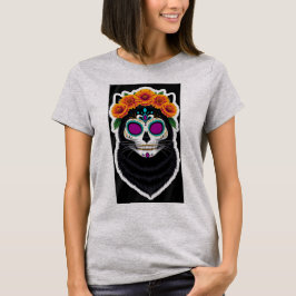 VIVA LA VIDA SCHWARZE KATZE T-Shirt