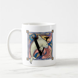 Viva Laquita Tasse - mit dem Buchstaben "V "