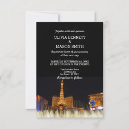 Viva Las Vegas Hochzeit in Urlaubsort Einladung