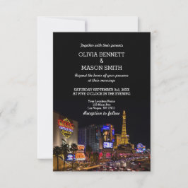 Viva Las Vegas Hochzeit in Urlaubsorts-Einladung Einladung