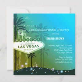 Viva Las Vegas Junggeselinnen-Abschied Einladung