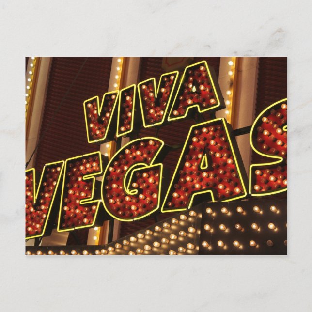 Viva Las Vegas Postkarte (Vorderseite)