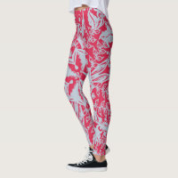 Viva Magenta et Leggings argentés
