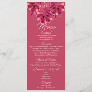 Viva Magenta Hochzeit Menükarte
