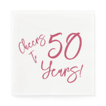 Viva Magenta jubelt bis 50 Jahre Napkins