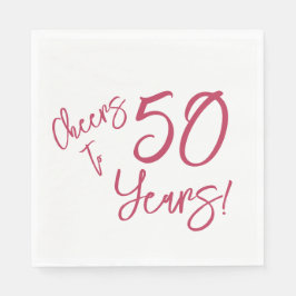 Viva Magenta jubelt bis 50 Jahre Napkins Serviette