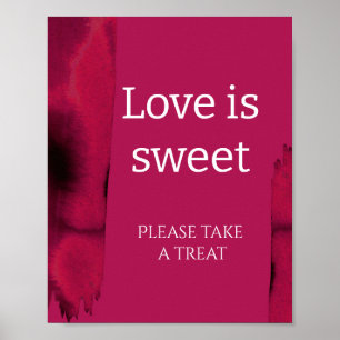 Viva Magenta Moderne Liebe ist süße Brautparty    Poster
