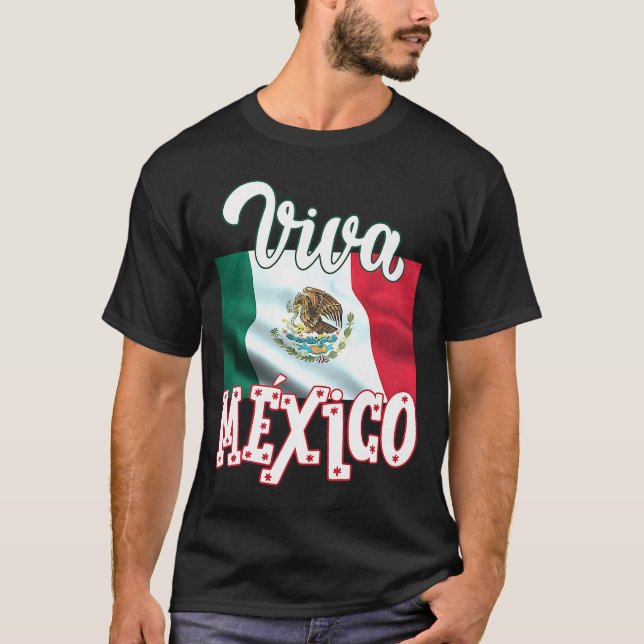 Viva Mexica 16. September Unabhängigkeitstag Mexik T-Shirt (Vorderseite)