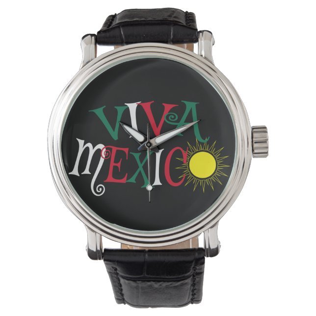 Viva Mexico Armbanduhr (Vorderseite)