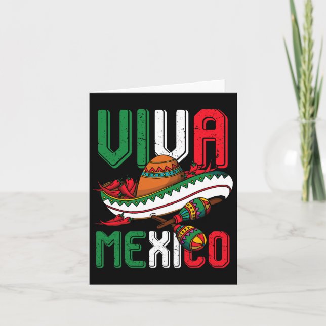 Viva Mexico Cinco De Mayo Karte (Vorderseite)