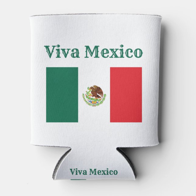 Viva Mexico Flag Dosenkühler (Vorderseite)