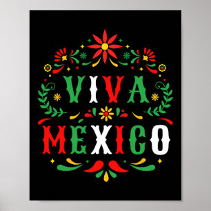 Viva Mexico für den Tag der mexikanischen Unabhäng Poster