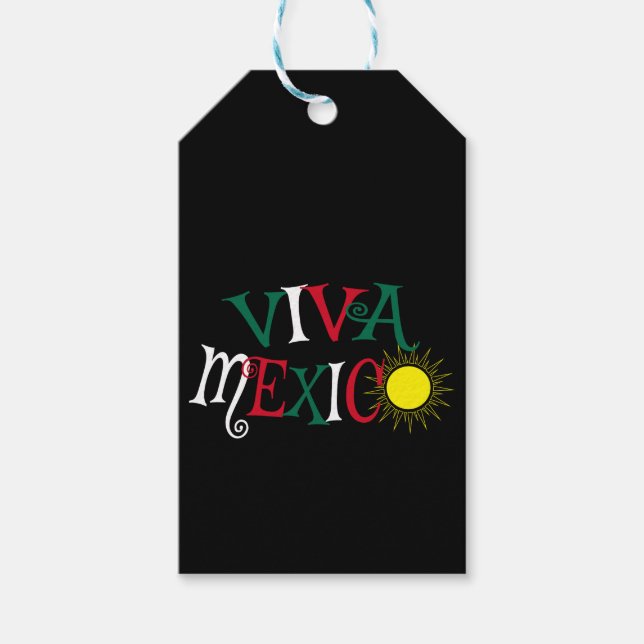 Viva Mexico Geschenkanhänger (Vorderseite)
