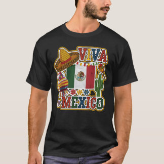 VIVA MEXICO Hispanisches Erbe und mexikanische Kul T-Shirt