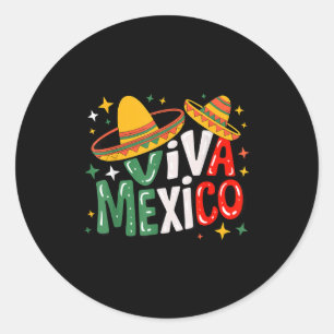 Viva Mexico Kleinkinder Mädchen Jungen mexikanisch Runder Aufkleber
